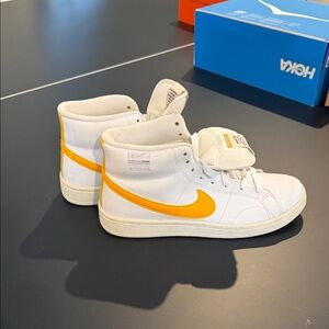 Nike White and Yellow High-Tops 50th anniversary 8 women’s
